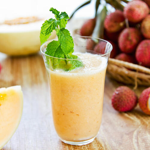 Lychee with Melon smoothie